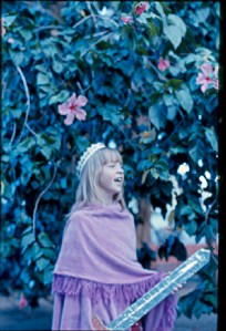 playing in grandmother's yard