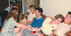 telling the underwear story to friends