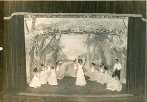 my grandmother with her dancing students