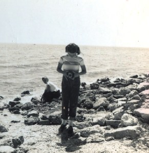 mom at a Florida beach
