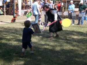 the kiddo battles the big guy