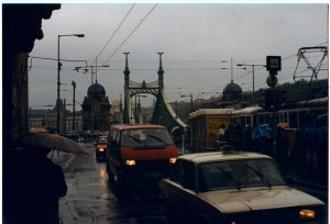 Budapest in the rain
