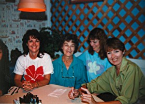 my mom is in the green