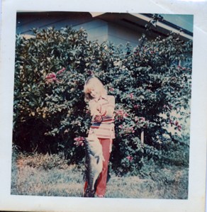 showing off dad's catch