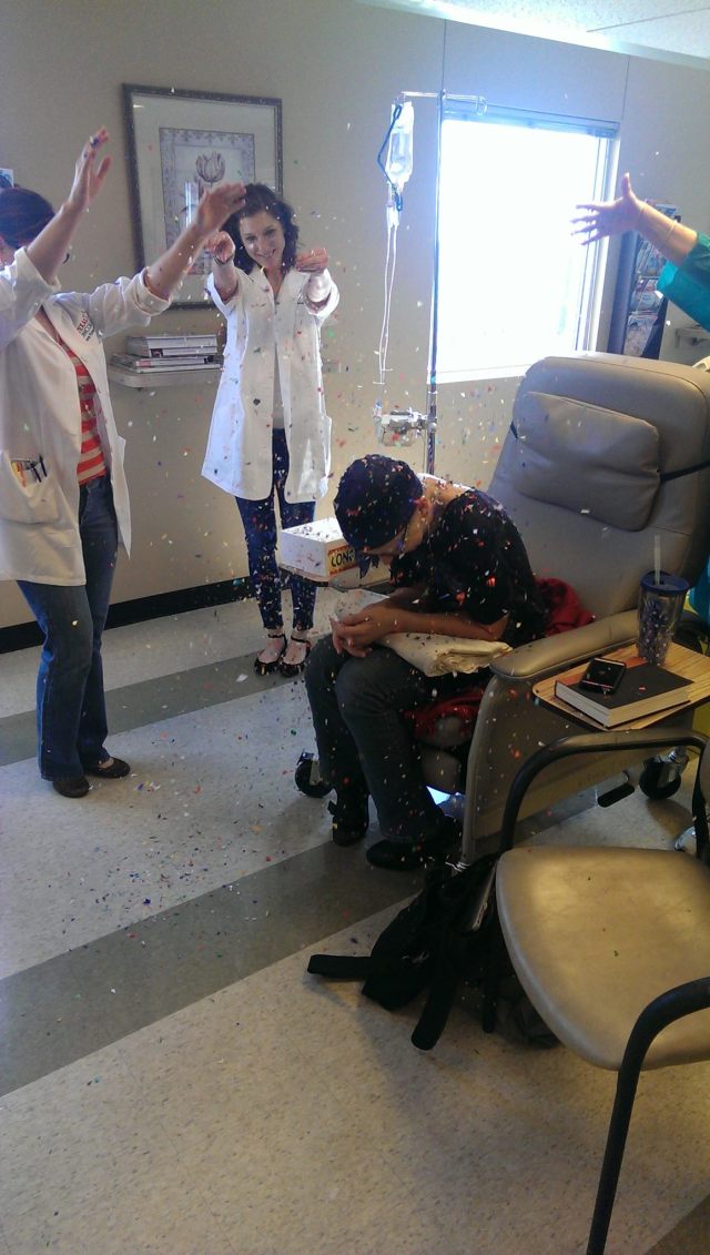 me at the end of chemo!